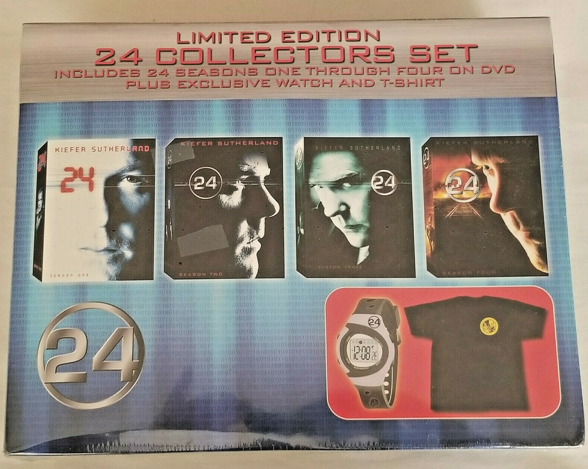 Limited Edition 24 Collectors Set 24 DVD's, Watch, T-Shirt - Brand