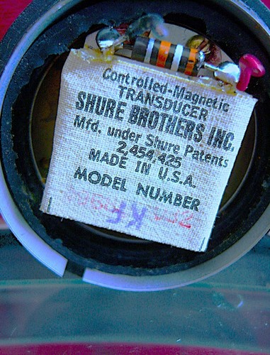 Vintage 1960's Shure Controlled Magnetic microphone element harp Hi Z 510C 440 4 - Picture 5 of 5
