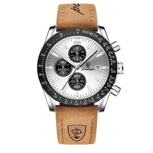 Mens Quartz Watches 3 ATM Waterproof Steel Strap Multifunction Date Wristwatches - Picture 23 of 25