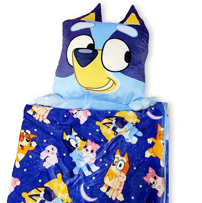 Bolso de dormir azul “Sweet Dreamland” con almohada Foto 2 de 4