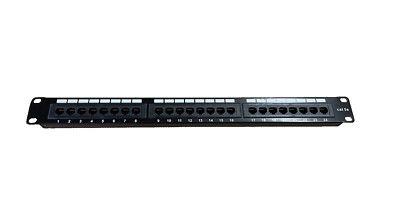 CAT 5e Port Patch Panel 24 Port T568A T568B Communication Circuit Accessory