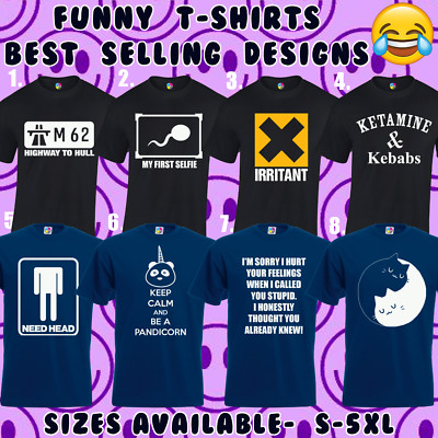 LUSTIGES LUSTIGES HERREN T-SHIRT DESIGNS TEE FREIZEIT T SHIRT WITZ NEUHEIT TOP (MD29)