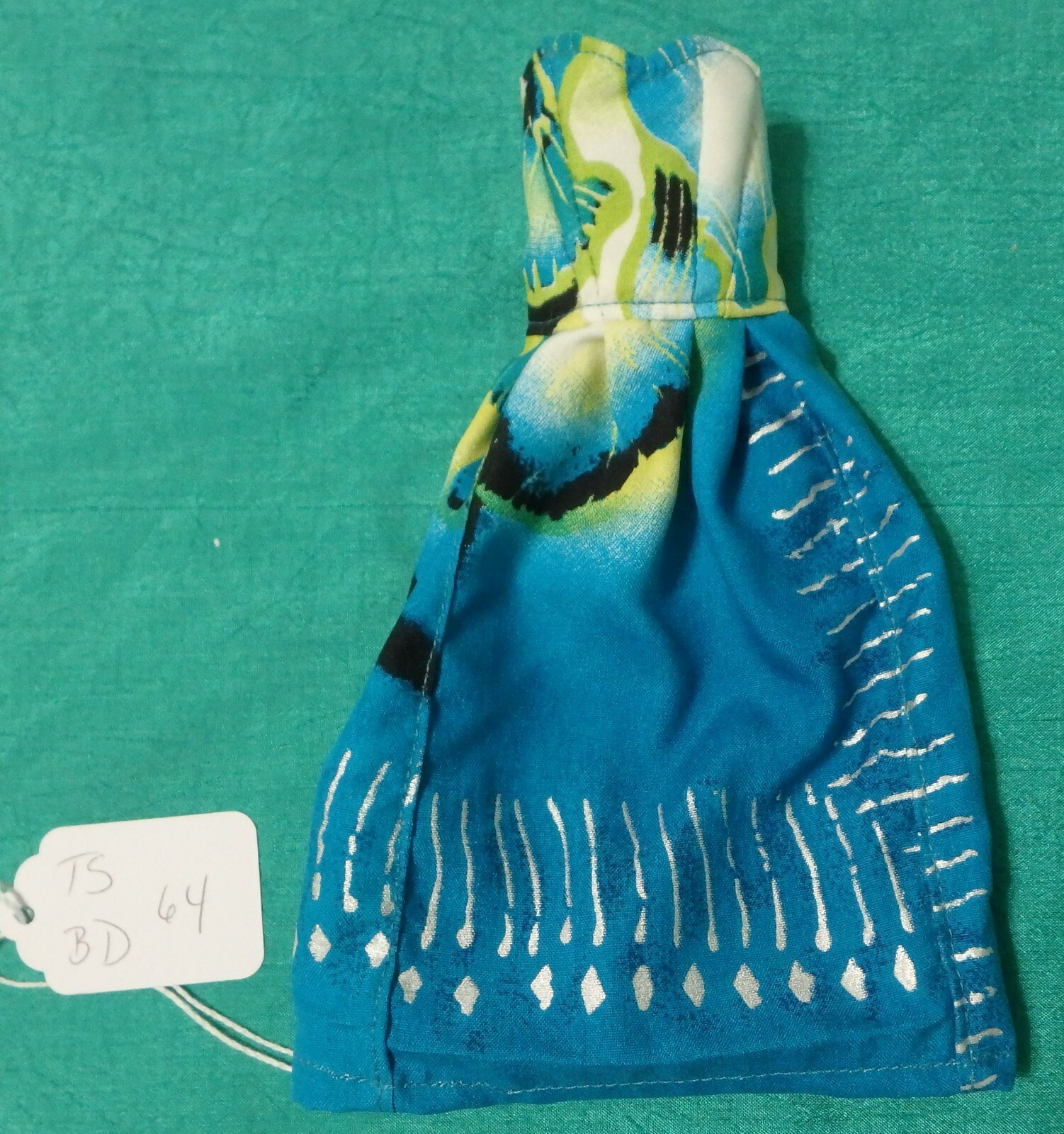 Teal White Black Dress for 9-10 Inch Fashion BJD Doll TSBD64-image