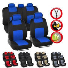 For Ford Full Set Car Seat Covers With Split Bench Zippers Front Rear Protector