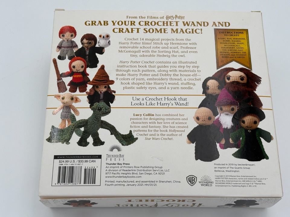 New Harry Potter Crochet Kit 14 Magical Projects from The Wizarding