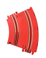 VTG Artin Steer'N Race Slot Car Set 7" Red 2 Lane Curved Track w/Hook 112200183