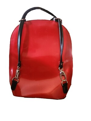 Beijo Paris Red Multifuction Backpack Or Shoulder Bag VINYL  display picture 3