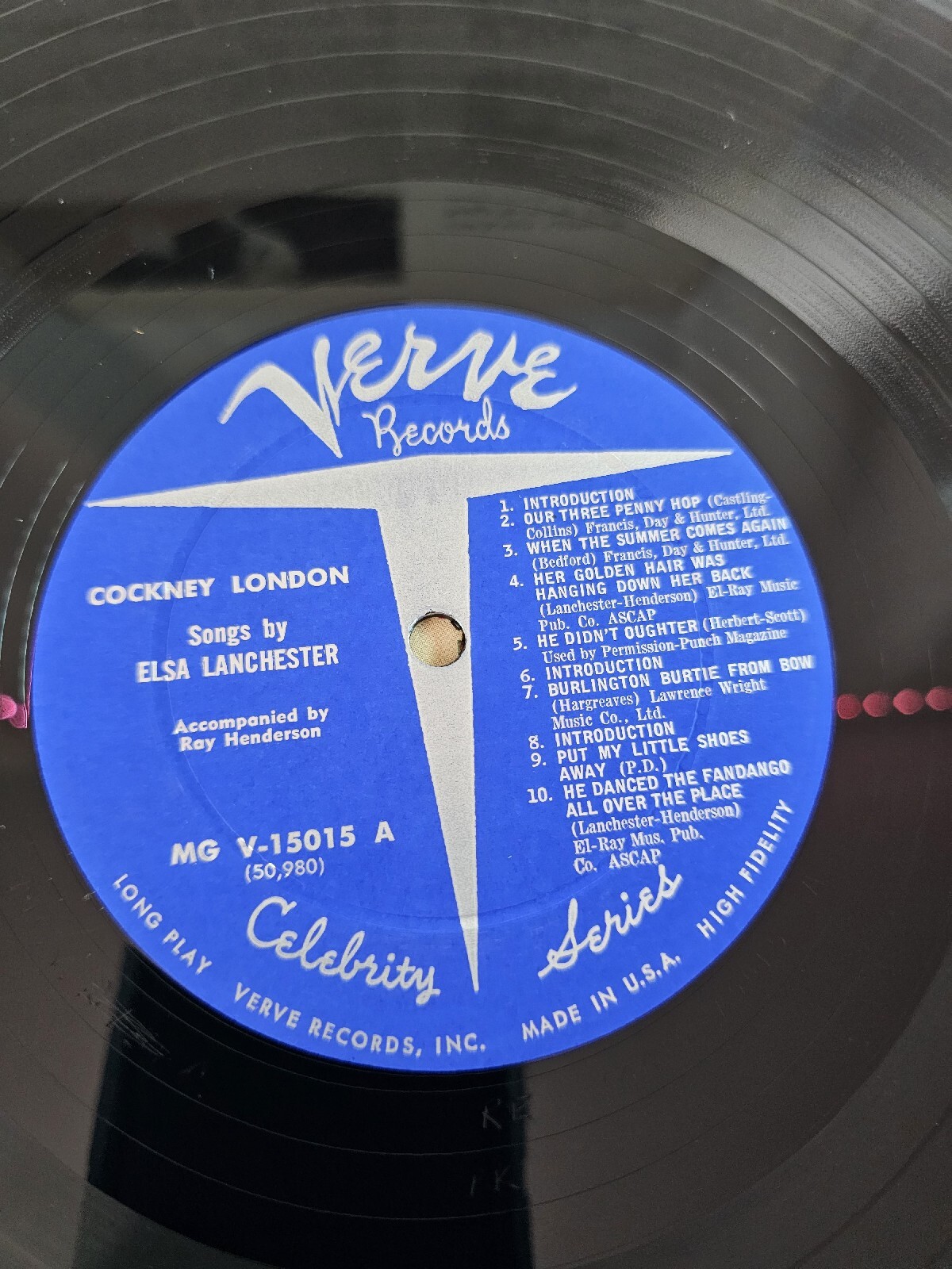 Elsa Lanchester Cockney London [LP] 1960 Verve Records Vinyl Album eBay