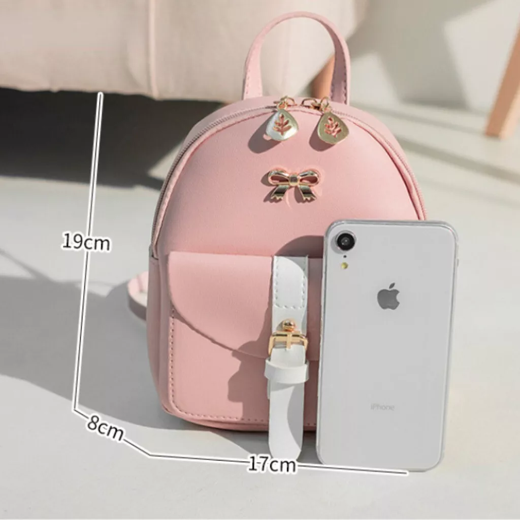 Women's Mini Backpack Luxury PU Leather Kawaii Graceful School Bags For  Girls | eBay