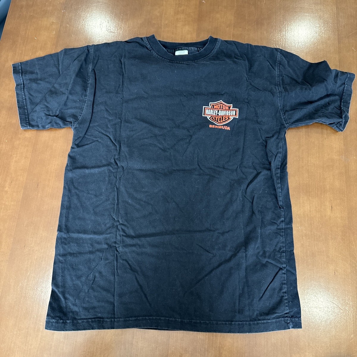 Harley-Davidson BERMUDA Tシャツ HARLEY DAVIDSON Bermuda black orange T Shirt Large size | eBay