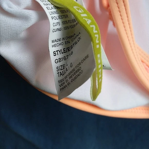 Купальник женский Gianni Bini 2 предмета оранжевый бикини верх большой низ средний - Изображение 4 из 4