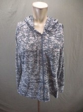 MOUNTAIN HARDWEAR Size L Womens Gray Cotton Blend Full Zip Running Jacket 869