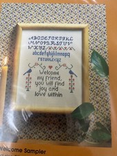 Creative Circle Cross Stitch Welcome Sampler NEW READ