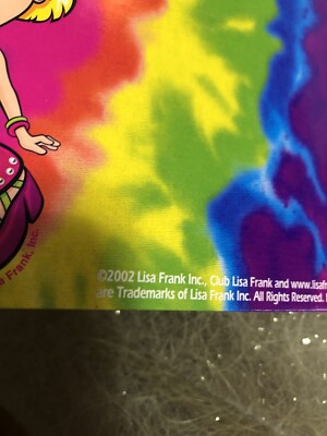 vintage lisa frank BFF girls Pocket Folder Stationary Tie Dye | eBay