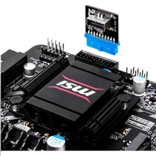 usb 3.1 type c front panel socket board usb3.0 19pin to type-c 20pin module