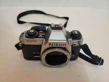 Nikon FG-20 35mm SLR Film Camera Black Body w/ Strap