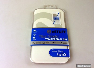 NEU: eSTUFF ES10002 TitanShield iPhone 6, 6S Full Size Cover Glass, TITAN SHIELD