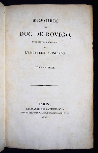 Napoleon I. – Savary, Mémoires du Duc de Rovigo - 1828 GESCHICHTE FRANKREICH - Picture 4 of 5