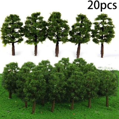 12 Stück Miniatur-Bäume & Sträucher Für Modellbau – Gemischte Modelle, Ca. 60x60x100 Mm, Ideal Für Dioramen, Modelleisenbahn & Sandtisch