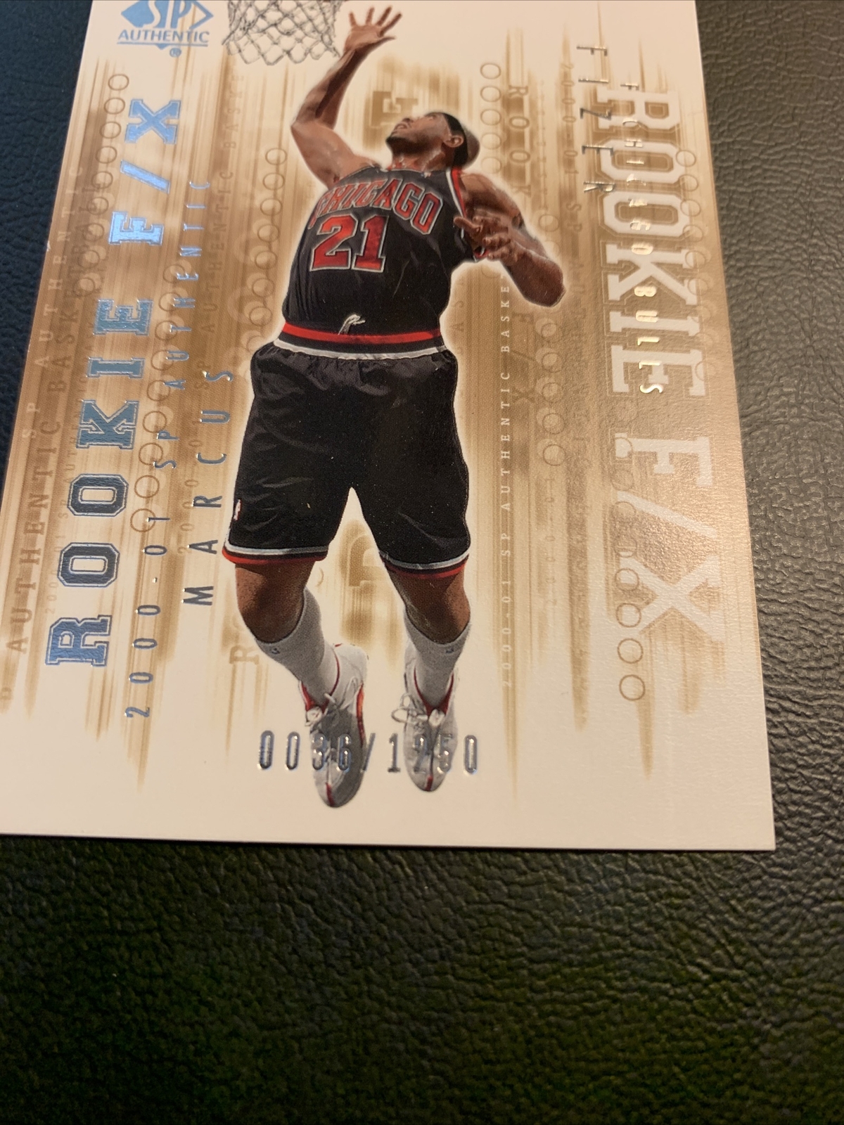 2000-01 SP Authentic /2000 Marcus Fizer Chicago Bulls  #94 Rookie RC B35d