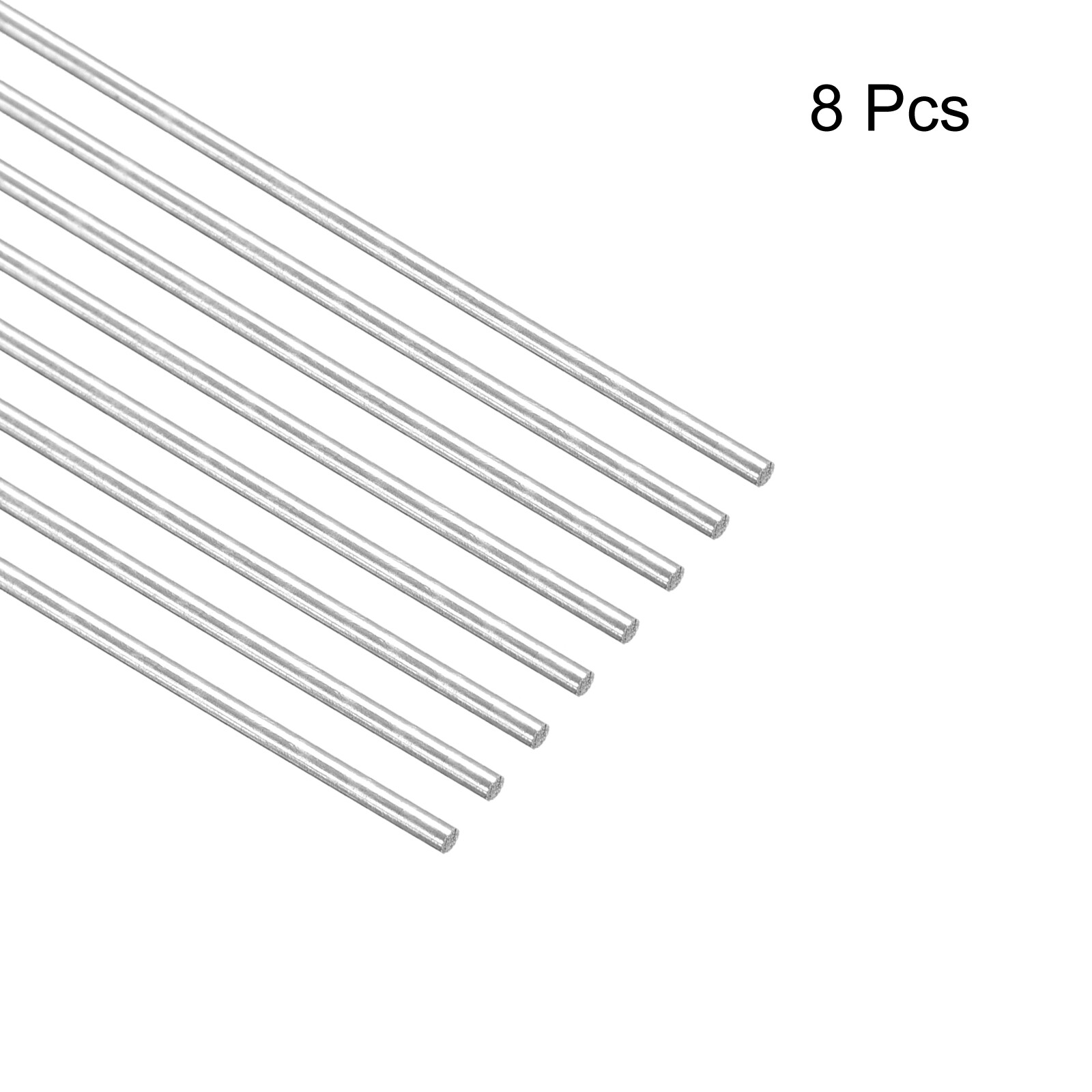 8pcs 304 Stainless Steel Round Rods, 1mm x 250mm Solid Shaft Rods eBay