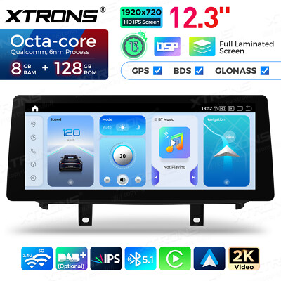 12.3'' 2K Android 14 Radio for BMW X5 F15 X6 F16 Qualcomm 680 8+128GB CarPlay GPS