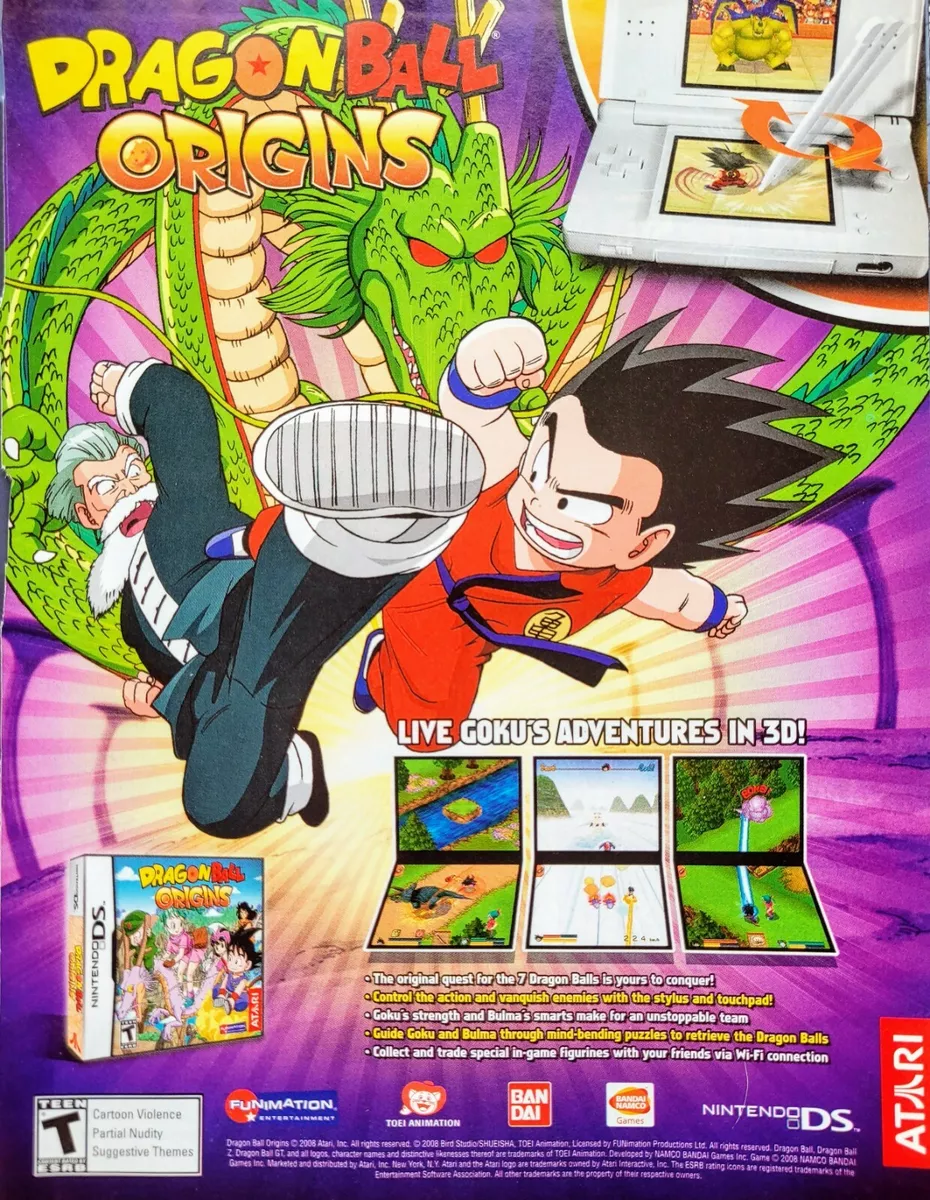 Dragon Ball Origins Nintendo DS 2008 Complete