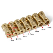 5Pcs Bass Motor coupling Motor Drive Shaft Coupling Coupler Connector Sleeve