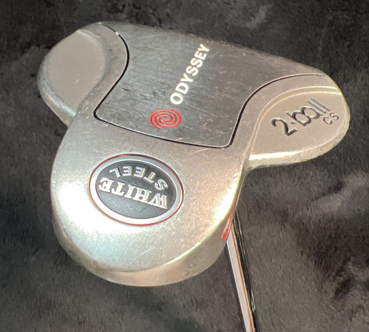 その他 ODYSSY MID WHITE STEEL 2-ball Odyssey White Steel 2-Ball CS Center Shaft Putter Right Hand