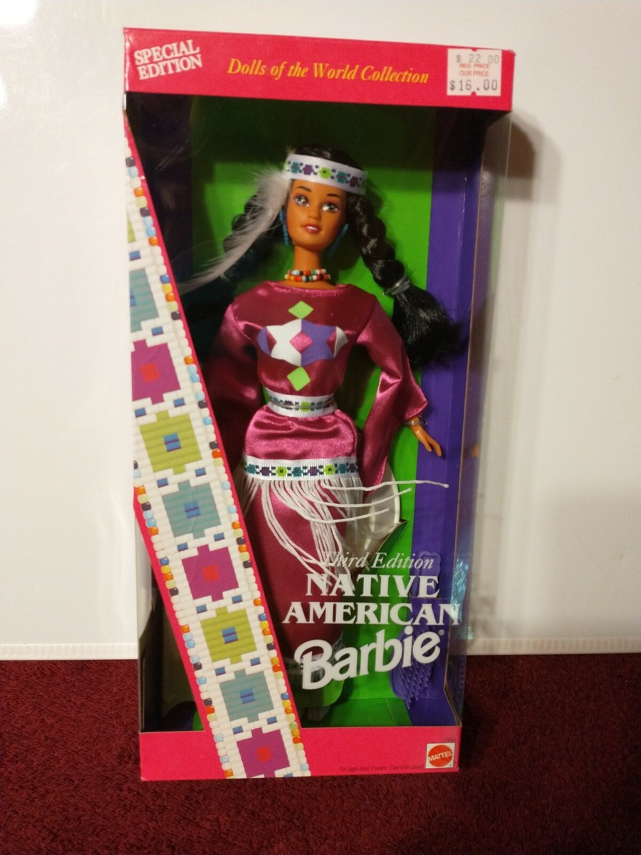 1994 Mattel Native American Barbie Doll #12699 Dolls Of The World  Edition