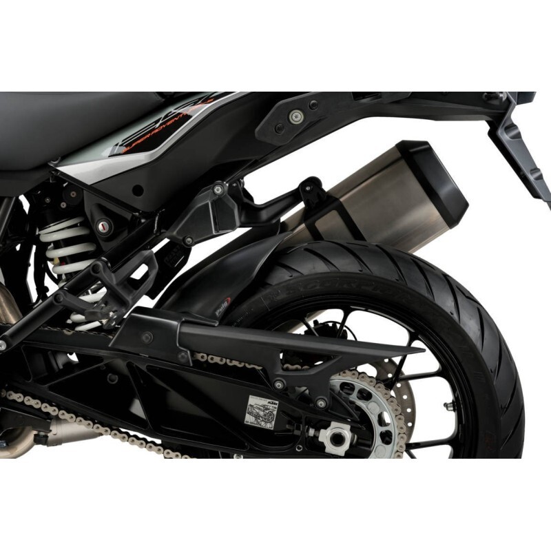PUIG GARDE-BOUE ARRIERE POUR KTM 1290 T SUPER ADVENTURE 2017 NOIR OPAQUE