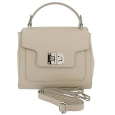 Fioretta Italian Genuine Leather Satchel Top Handle Handbag Purse For Women - Be