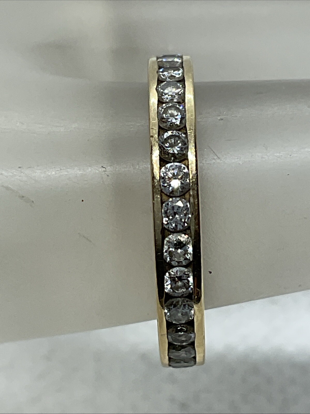 Solid 14kK Yellow Gold Diamonds STACKABLE ETERNIT… - image 13