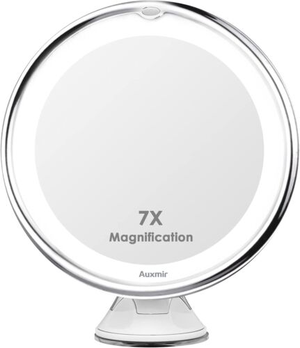 Kosmetikspiegel LED Beleuchtet 7-fach Vergrößerung Spiegel mit Saugnapf - Bild 1 von 8