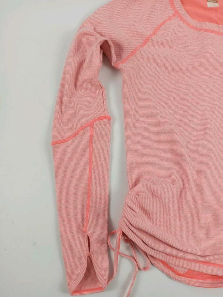 Top Lucy Athleisure para mujer talla XS naranja ventilado manga larga Tech Top Foto 2 de 4