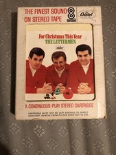 'For Christmas This Year' The Lettermen 8 Track Tape Christmas music PINK Label