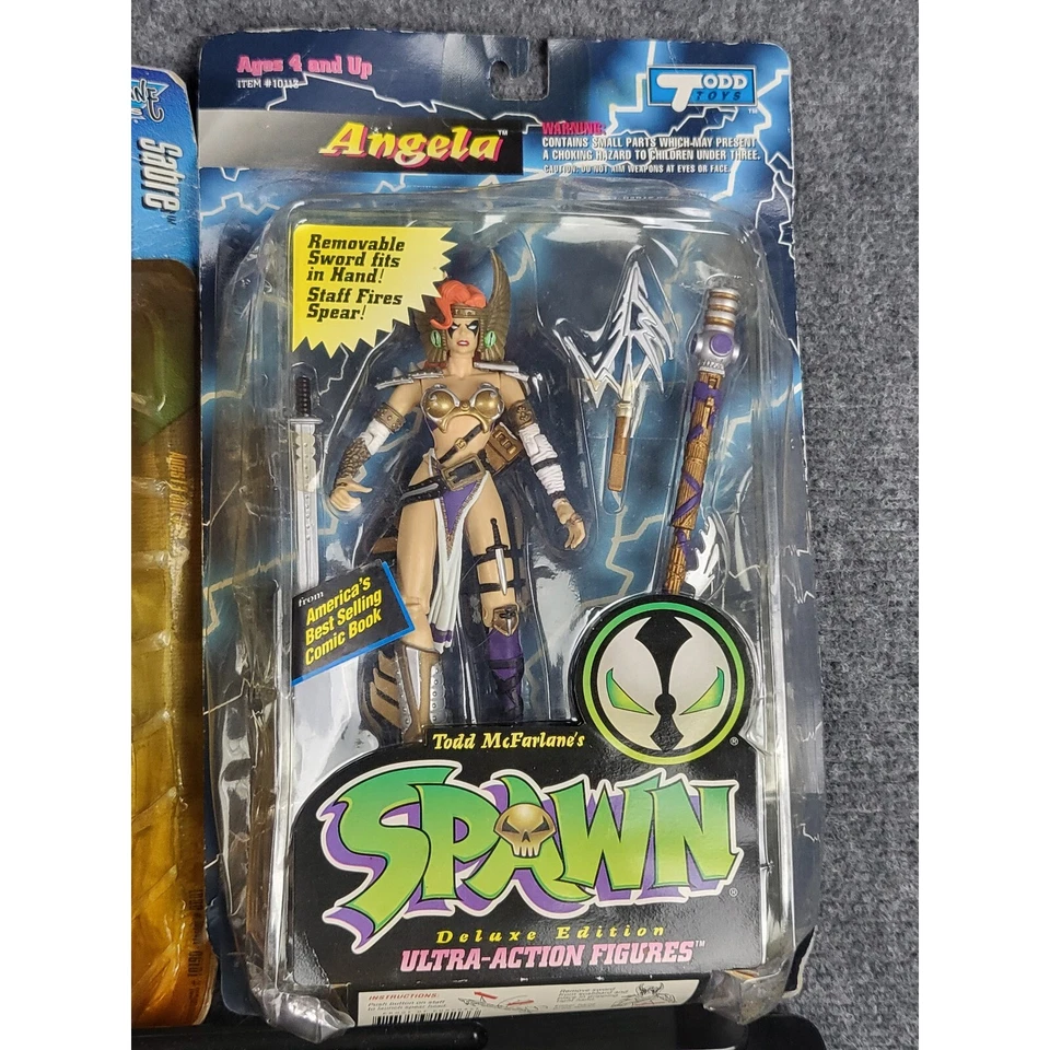 VTG 90S Todd McFarlane Spawn Action Figures Violator Sabre Angela Original - Image 4 of 4