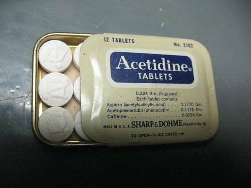 VINTAGE ACETIDINE TABLETS No. 2102 TIN BOX NM - Picture 3 of 4