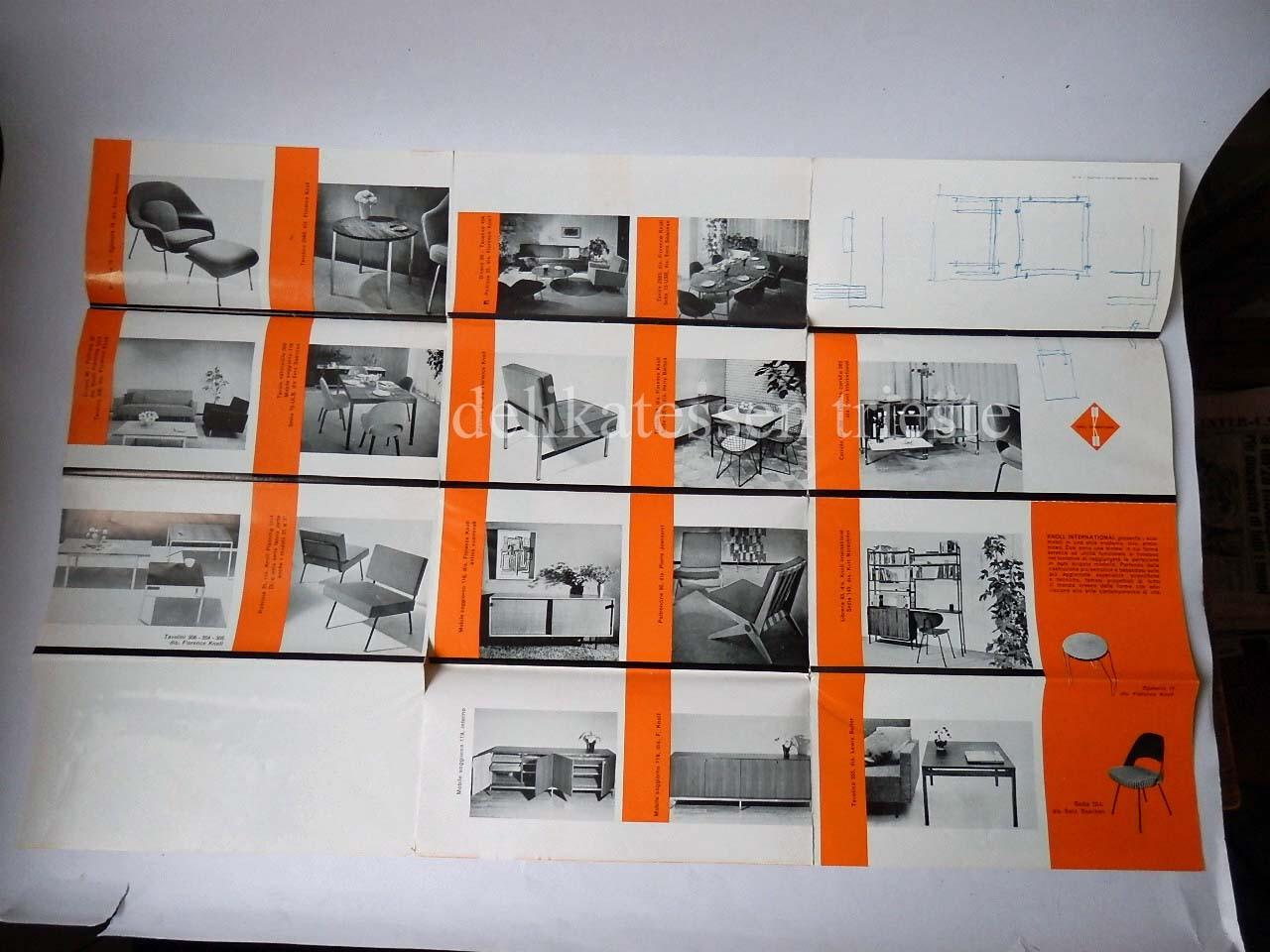 KNOLL INTERNATIONAL ITALY old vintage brochure