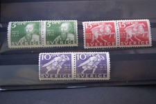 Sweden Stamps. 1936 SWEDEN ISSUES IN MIN PAIRS.