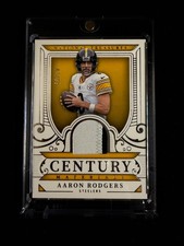 Aaron Rodgers 2025 Panini National Treasures Century Materials 44/99 Patch