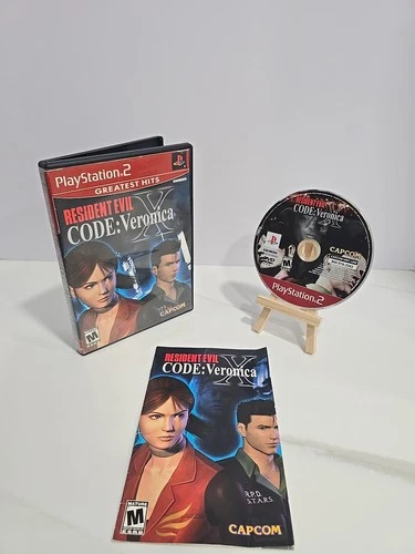 Resident Evil Code Veronica X Playstation 2 CIB w/ Manual Greatest Hits PS2 VGC