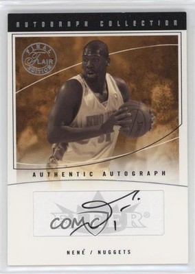 2003-04 Flair Final Edition Collection Fleer 17/100 Nene #AC-N Auto 0m0