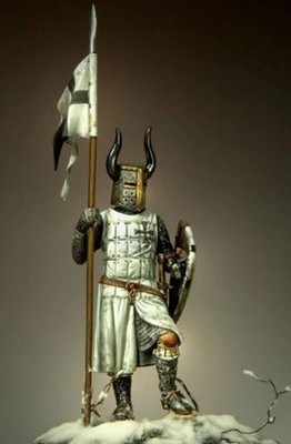 1/32 54mm Resin Model Kit Teutonic Medieval Knight Warrior Unpainted