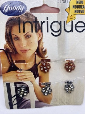Goody Intrigue Mini Hair Clips Floral Flower 2000 2000s Y2K 41381 Ornaments