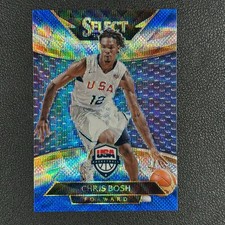2014 Panini Select Courtside USA Chris Bosh Blue and Silver Prizm SSP#Z