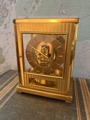 SUPER RARE! Mid 1950s Jaeger LeCoultre Atmos Tuxedo 522 Clock - AS IS!