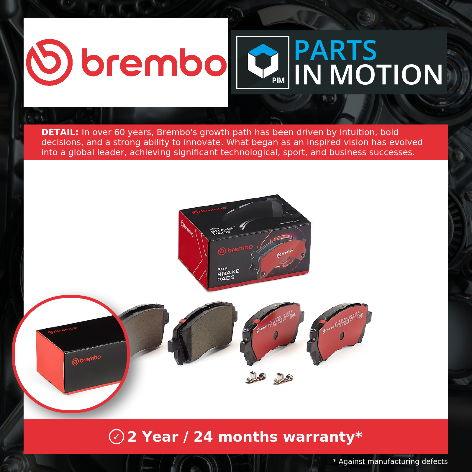 ✅Fits BREMBO P 78 010X Ham pads. XTRA GRANDIS FORESTER IMPREZA LEGAC ⭐UK Seller⭐ - Image 4