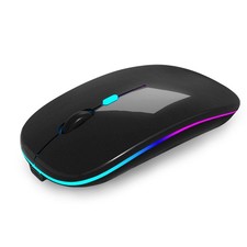 Wireless Bluetooth Mouse Rechargeable Laptop Mice with LED Use PortableBT5.2 ...