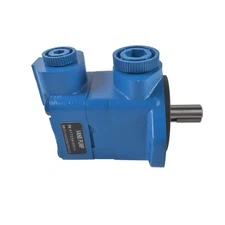 Hydraulic Vane Pump Straight Keyed Shaft 1 Inch Thread Inlet / Outlet 4000 RPM